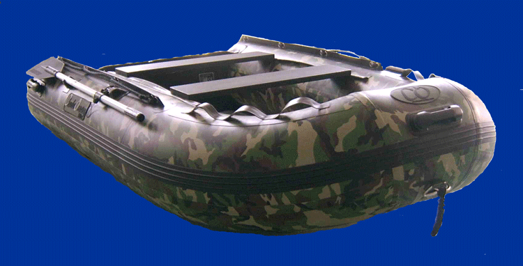 Bateau camouflage peche