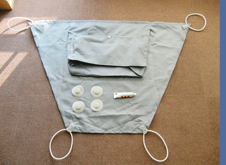 sac de devant, détail