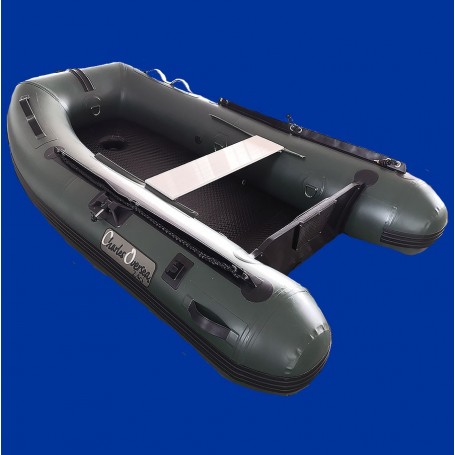 Bateau charles oversea vert kaki plancher gonflable 2.4ci 240cm