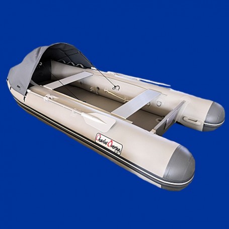 Annexe bateau pneumatique Charles Oversea 3.3i plancher gonflable de 3.30m et de couleur gris en PVC 1.2mm