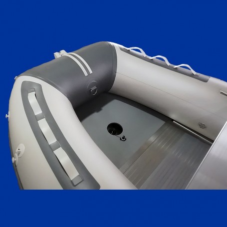 Bateau 3.7d, pneumatique gonflable Charles Oversea à plancher aluminium