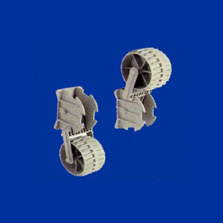 Roues de halage en PVC pour annexe et bateau pneumatique Charles Oversea