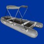 Annexe bateau pneumatique Arctique 400 plancher alu de 4.00m et de couleur gris arctique  en PVC 1.2mm, bimini