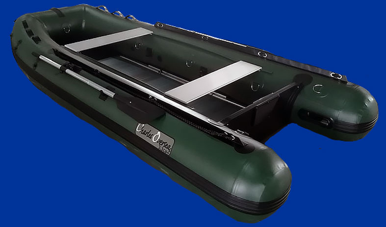 bateau pneumatique Charles Oversea vert kaki 3.3ca+ pvc 1.2mm