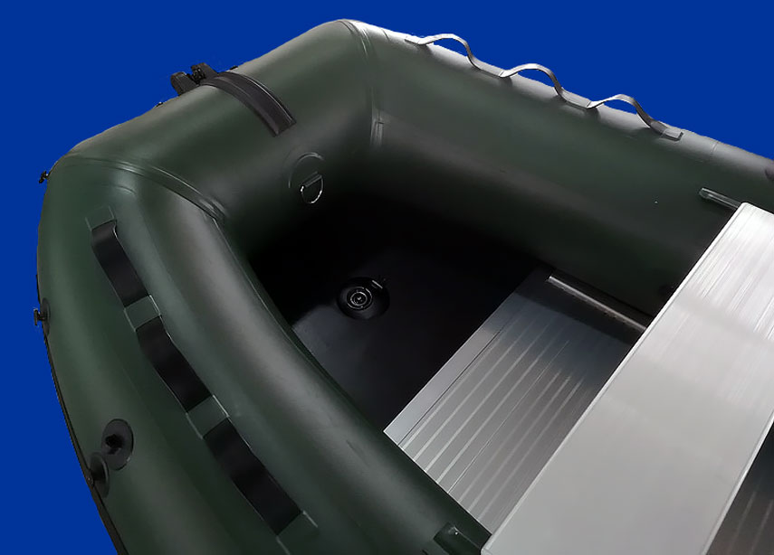 bateau pneumatique Charles Oversea vert kaki 3.3ca+ pvc 1.2mm